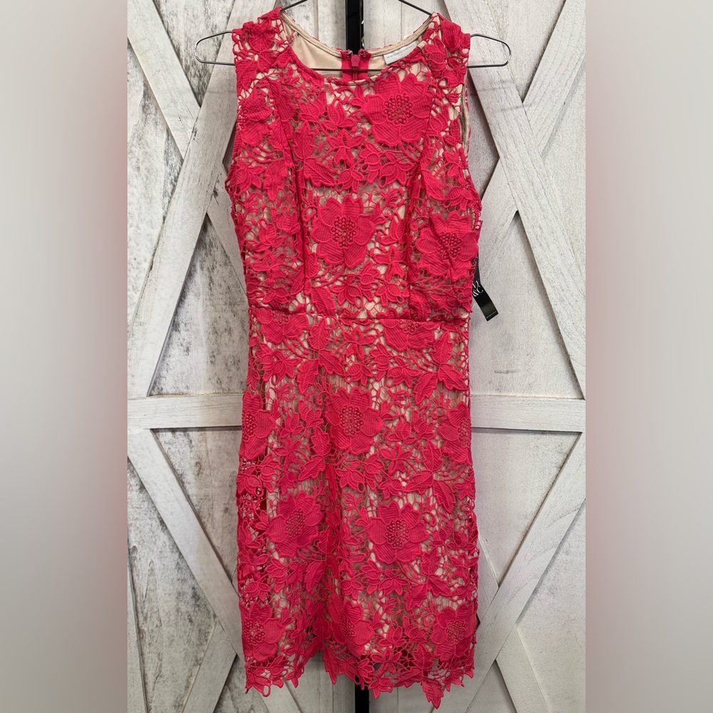 New York & Company Vibrant Lace Dress